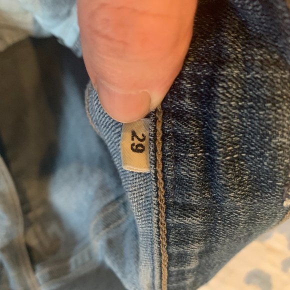 CITIZENS OF HUMANITY - Emerson Slim Boyfriend Jean - in Distressed Mid-Wash - Si - Picture 6 of 9